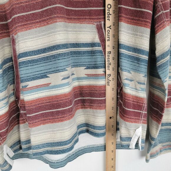 Lucky Brand Men's Size L Woven Jacquard Long Sleeve Aztec Hoodie Sweatshirt - Picture 2 of 10